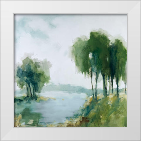 Summer Colors White Modern Wood Framed Art Print by Ellens, Jacqueline