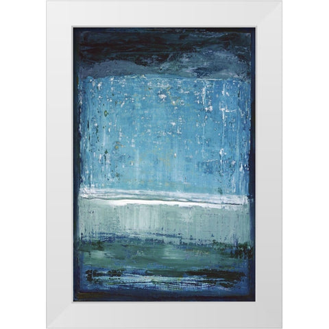 Elemental White Modern Wood Framed Art Print by Gold, Caroline