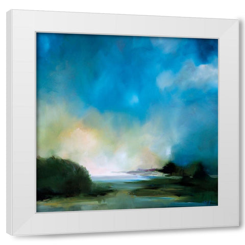 Misty Inlet White Modern Wood Framed Art Print by Parent, Joanne