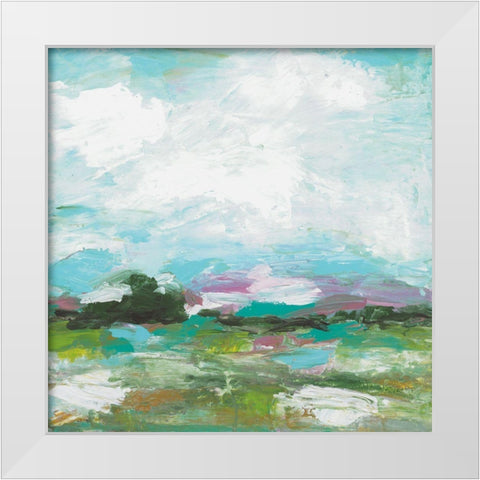 Sanctuary White Modern Wood Framed Art Print by Pasion, Wani