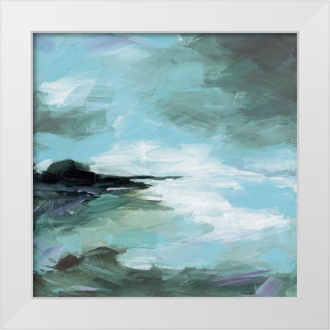 A Better Place White Modern Wood Framed Art Print by Pasion, Wani