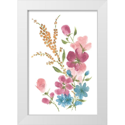 Boho Flower Bouquet I White Modern Wood Framed Art Print by St. Amant, Yvette