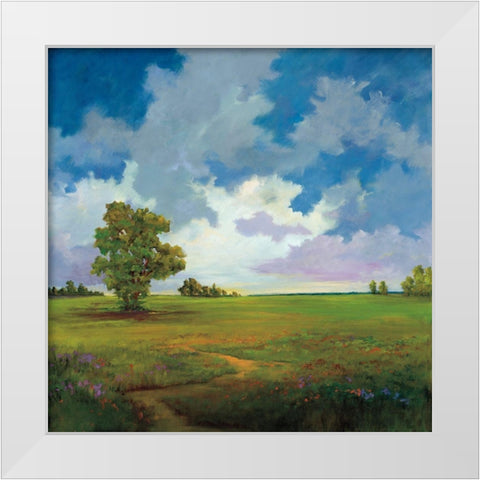 Big Sky White Modern Wood Framed Art Print by Jackson, Victoria