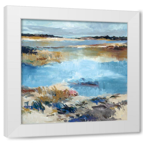 Water Way White Modern Wood Framed Art Print by Camps, Pere