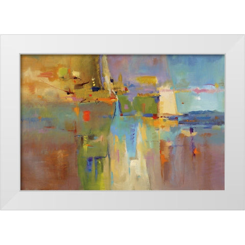 Atypical Reflections White Modern Wood Framed Art Print by Jackson, Victoria