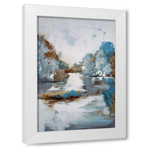 Finding Center White Modern Wood Framed Art Print by Buckley, Mary Parker