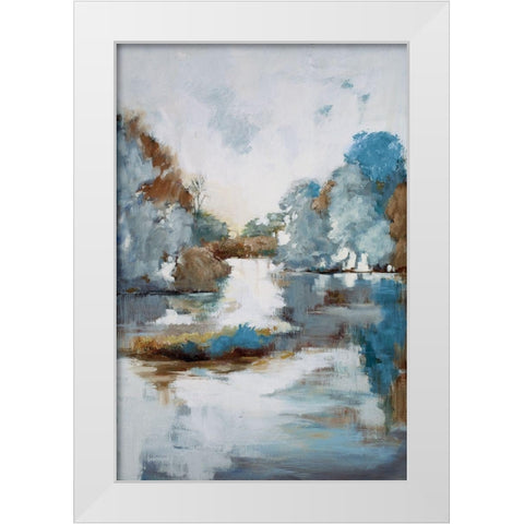 Finding Center White Modern Wood Framed Art Print by Buckley, Mary Parker