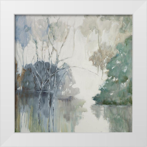 Woodland Magic White Modern Wood Framed Art Print by Buckley, Mary Parker