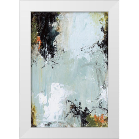 Rain and Rust White Modern Wood Framed Art Print by Pasion, Wani