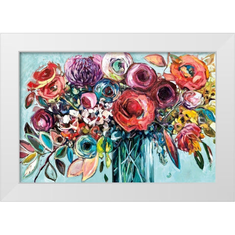 Here Comes The Sun White Modern Wood Framed Art Print by Drew, Vanessa