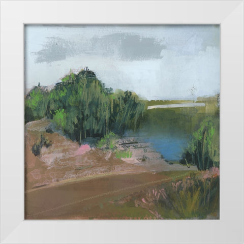 Spring Is Starting II White Modern Wood Framed Art Print by Bernsen, Leslie