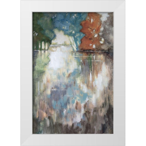 Misty Morning White Modern Wood Framed Art Print by Buckley, Mary Parker