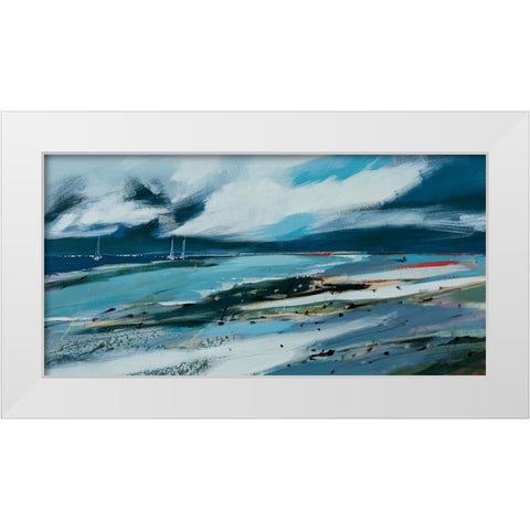 Safe Harbour White Modern Wood Framed Art Print by Fitzsimmons, A.