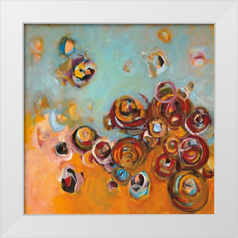 Paradisio I White Modern Wood Framed Art Print by Pryor, Patrick