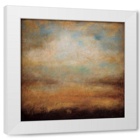 Posta Del Sol White Modern Wood Framed Art Print by Pasion, Wani
