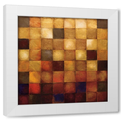 Cerveny White Modern Wood Framed Art Print by Pasion, Wani