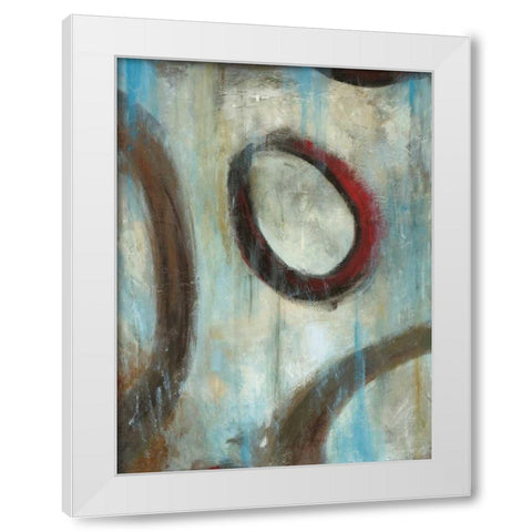 Graysons Loops I White Modern Wood Framed Art Print by Pasion, Wani