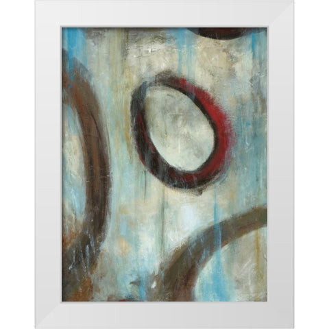 Graysons Loops I White Modern Wood Framed Art Print by Pasion, Wani