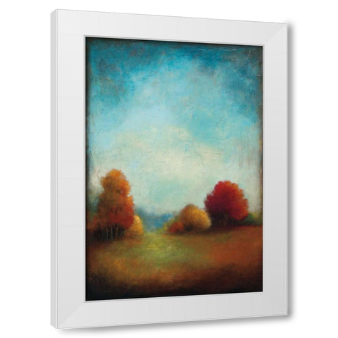 Through the Center White Modern Wood Framed Art Print by Pasion, Wani