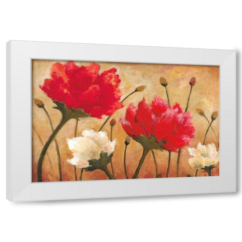 Dance White Modern Wood Framed Art Print by Pasion, Wani