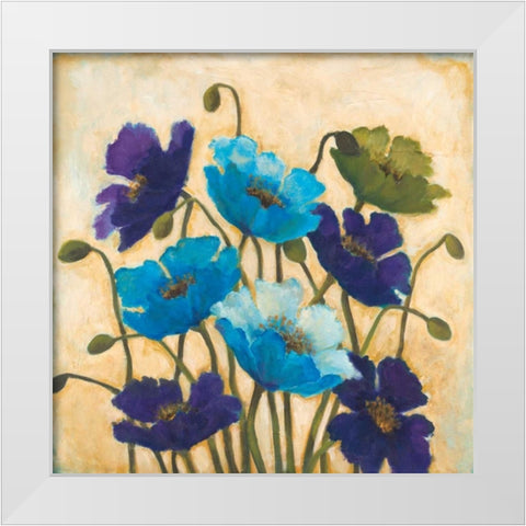 Bloom Where You Are Planted White Modern Wood Framed Art Print by Pasion, Wani