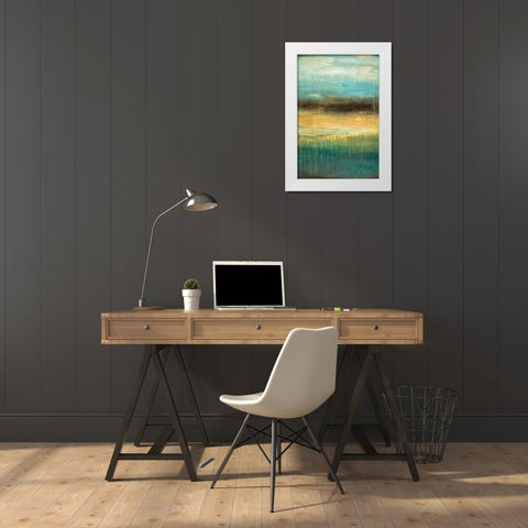 Adria  White Modern Wood Framed Art Print by Pasion, Wani
