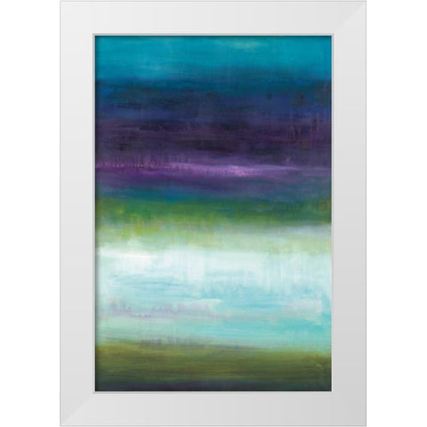 Midnight Mulberry  White Modern Wood Framed Art Print by Pasion, Wani