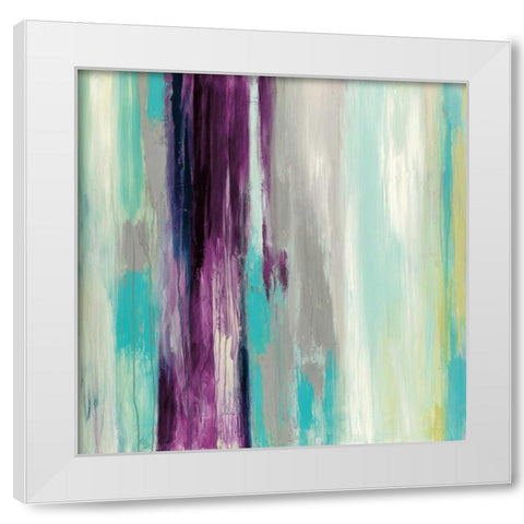 Firefall White Modern Wood Framed Art Print by Pasion, Wani