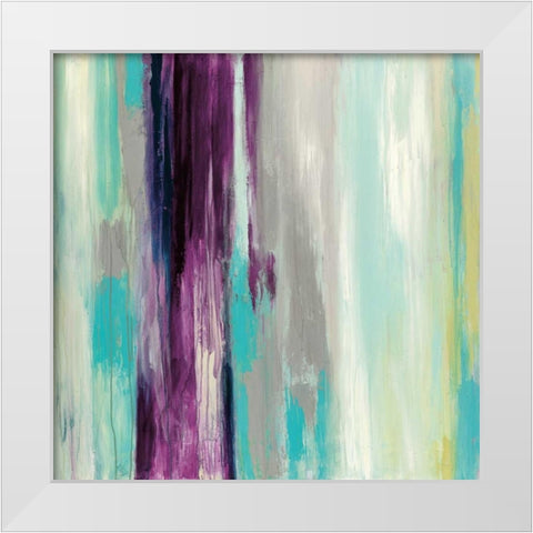 Firefall White Modern Wood Framed Art Print by Pasion, Wani