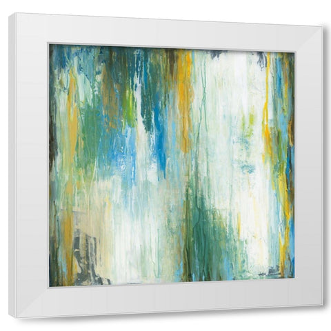 Blithe White Modern Wood Framed Art Print by Pasion, Wani