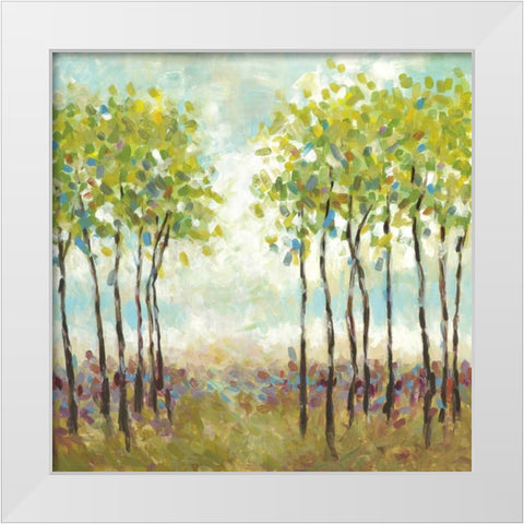 Foxwood I White Modern Wood Framed Art Print by Pasion, Wani