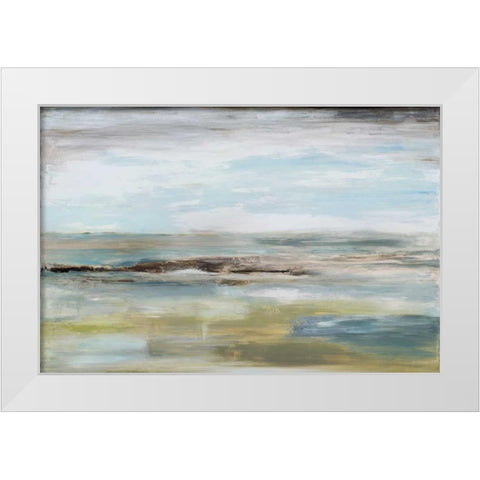 Save It For A Rainy Day White Modern Wood Framed Art Print by Pasion, Wani