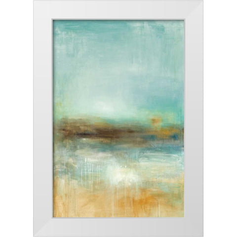 Let The Summer Sun Shine White Modern Wood Framed Art Print by Pasion, Wani