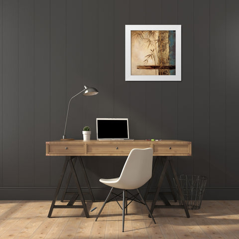 Bamboo Royale II White Modern Wood Framed Art Print by Quintero, Tita