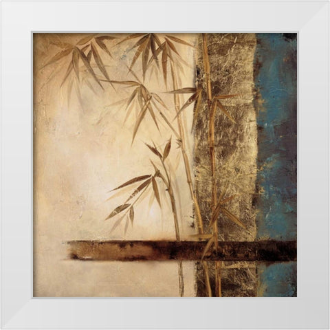 Bamboo Royale II White Modern Wood Framed Art Print by Quintero, Tita