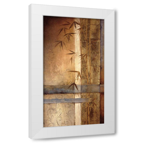 Bamboo Inspirations I White Modern Wood Framed Art Print by Quintero, Tita