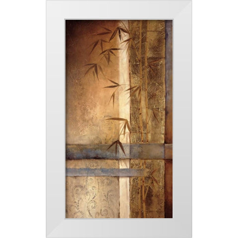 Bamboo Inspirations I White Modern Wood Framed Art Print by Quintero, Tita