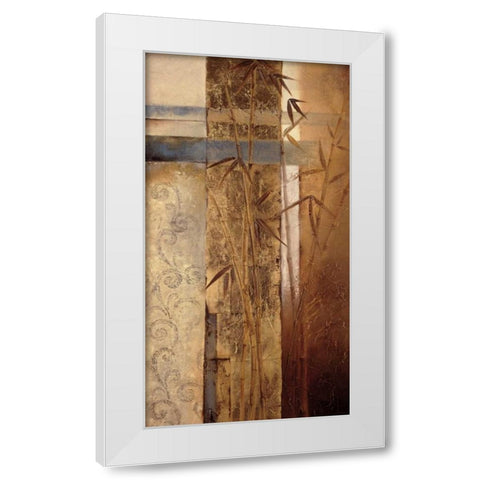 Bamboo Inspirations II White Modern Wood Framed Art Print by Quintero, Tita
