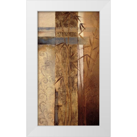 Bamboo Inspirations II White Modern Wood Framed Art Print by Quintero, Tita