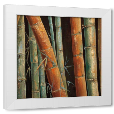 Caribbean Bamboo II White Modern Wood Framed Art Print by Quintero, Tita