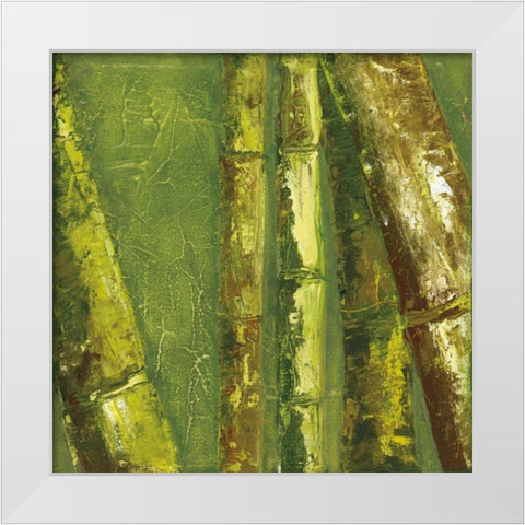 Bamboo Columbia I White Modern Wood Framed Art Print by Quintero, Tita
