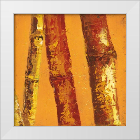 Bamboo Columbia II White Modern Wood Framed Art Print by Quintero, Tita