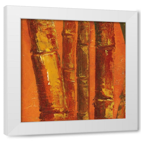 Bamboo Columbia III White Modern Wood Framed Art Print by Quintero, Tita