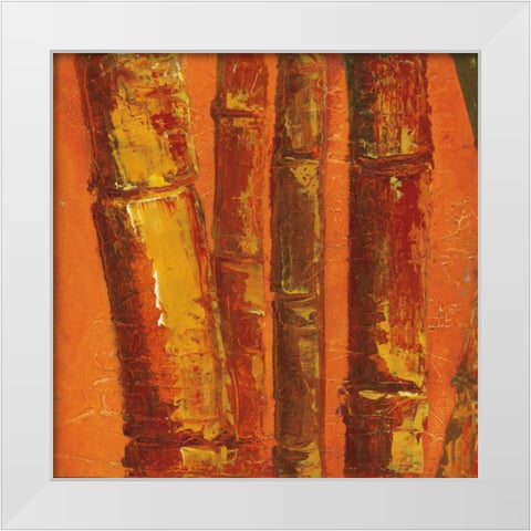 Bamboo Columbia III White Modern Wood Framed Art Print by Quintero, Tita