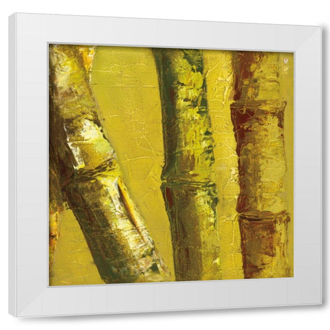 Bamboo Columbia IV White Modern Wood Framed Art Print by Quintero, Tita