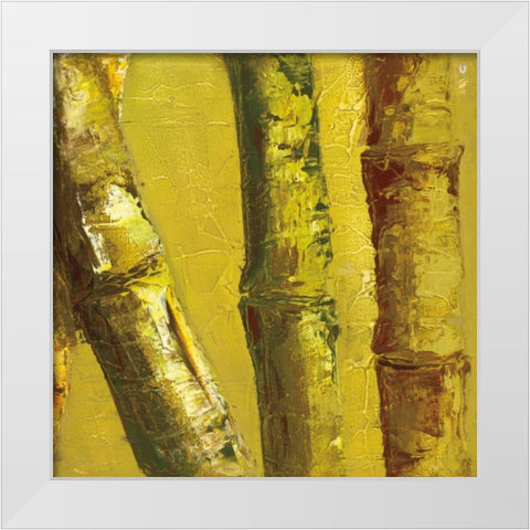 Bamboo Columbia IV White Modern Wood Framed Art Print by Quintero, Tita