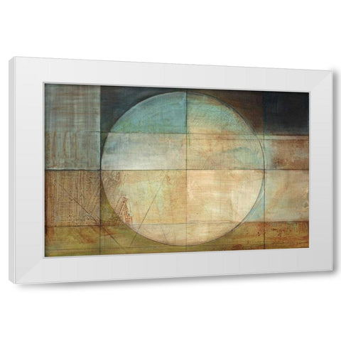 Map of a Perfect Day White Modern Wood Framed Art Print by Ross, Heather