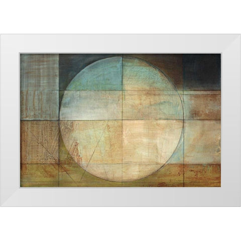 Map of a Perfect Day White Modern Wood Framed Art Print by Ross, Heather