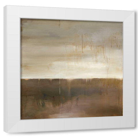September Fog Descending White Modern Wood Framed Art Print by Ross, Heather
