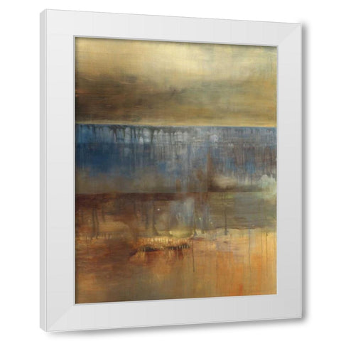 Ambergris White Modern Wood Framed Art Print by Ross, Heather